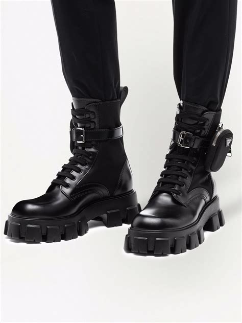 prada monolith ankle boots|Prada monolith boots men's.